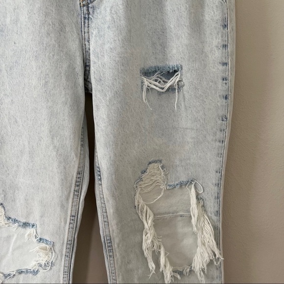 FREE PEOPLE Women's Destroyed Light Denim Pants | US 28 - Picture 6 of 6